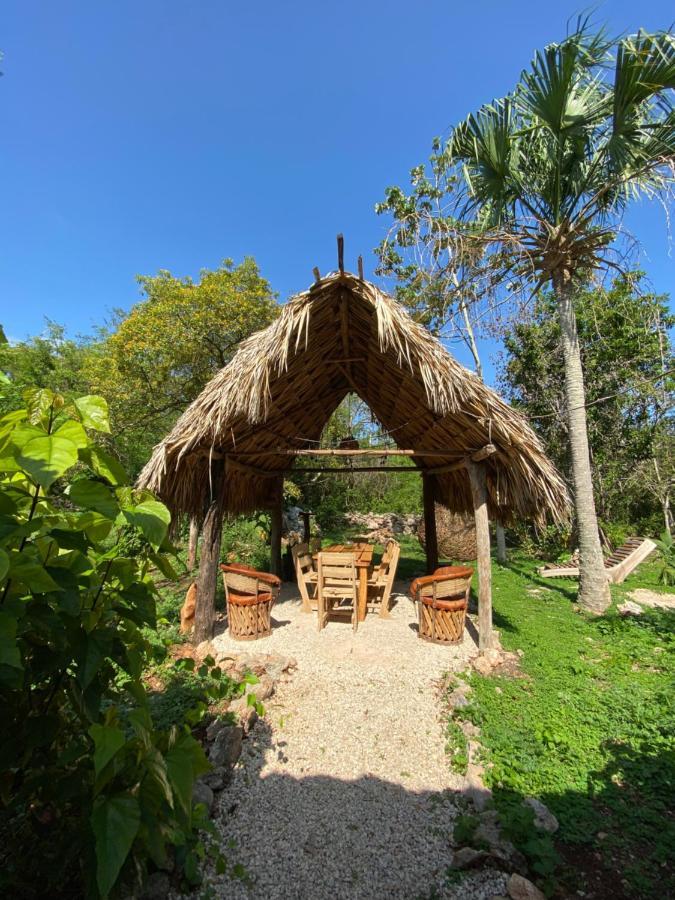 Encantadora Villa Maya Tradicional En Rancho Agroecologico Tzucaceb Екстериор снимка