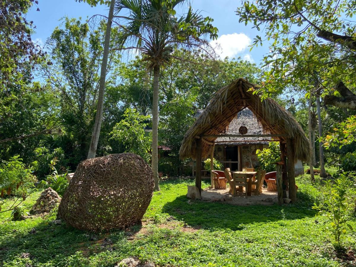 Encantadora Villa Maya Tradicional En Rancho Agroecologico Tzucaceb Екстериор снимка
