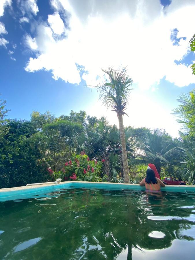 Encantadora Villa Maya Tradicional En Rancho Agroecologico Tzucaceb Екстериор снимка